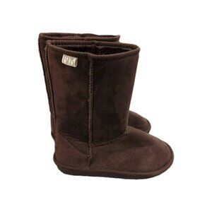 Womens Brown Casual Wear Boots Eskis Size 7 Faux Suede-lp